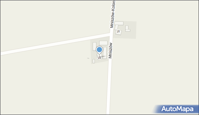 Mniszów, Mniszów, 49, mapa Mniszów
