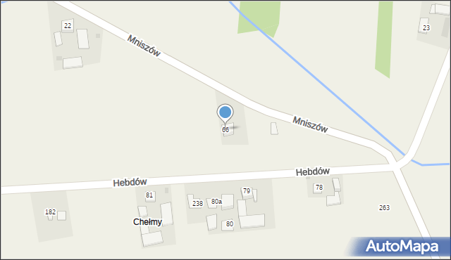 Mniszów, Mniszów, 66, mapa Mniszów