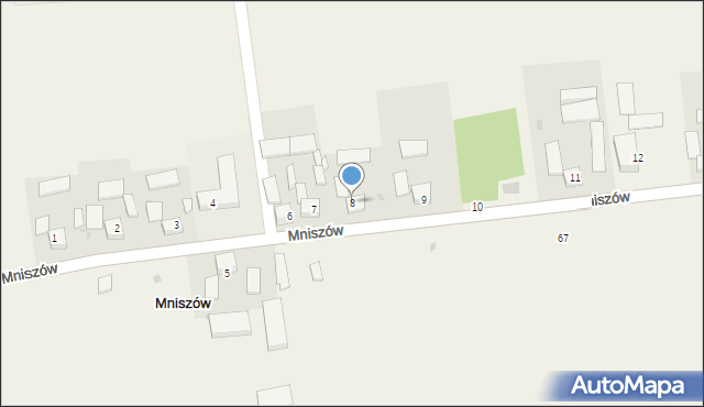 Mniszów, Mniszów, 8, mapa Mniszów