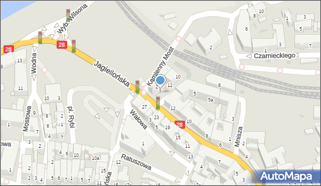 Przemyśl, Mnisza, 14, mapa Przemyśla