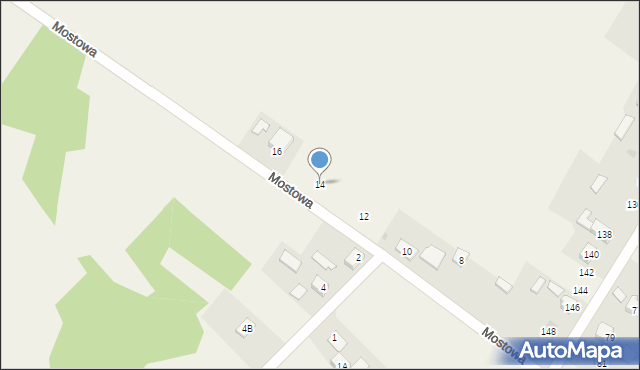 Aleksandria Druga, Mostowa, 14, mapa Aleksandria Druga