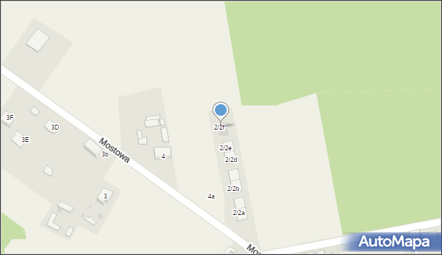 Aleksandria Druga, Mostowa, 2/2f, mapa Aleksandria Druga