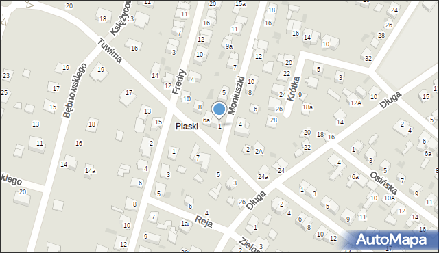 Aleksandrów Kujawski, Moniuszki Stanisława, 1, mapa Aleksandrów Kujawski