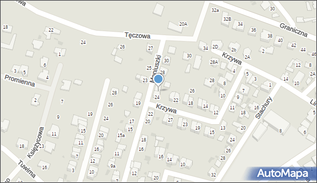 Aleksandrów Kujawski, Moniuszki Stanisława, 26, mapa Aleksandrów Kujawski