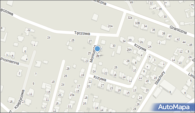 Aleksandrów Kujawski, Moniuszki Stanisława, 28, mapa Aleksandrów Kujawski