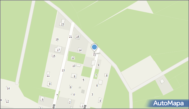 Apolonia, Modrzewiowa, 11, mapa Apolonia