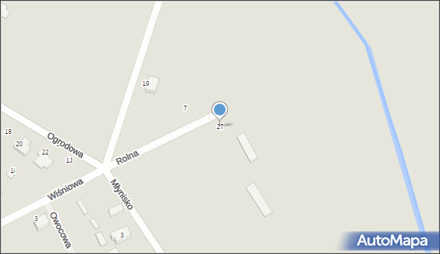 Babimost, Mostowa, 27, mapa Babimost