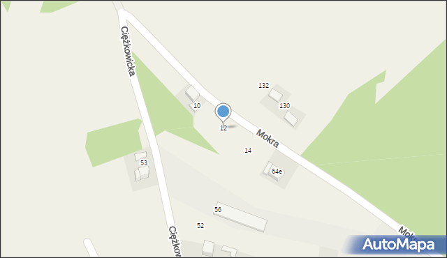 Balin, Mokra, 12, mapa Balin