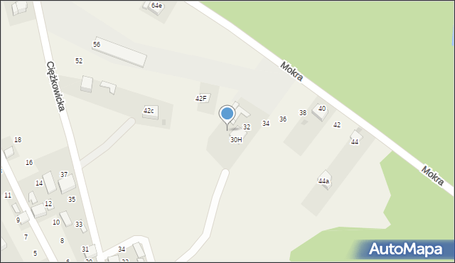 Balin, Mokra, 30, mapa Balin