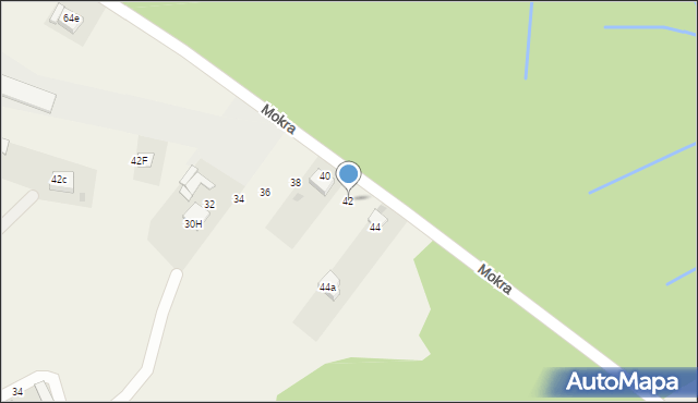Balin, Mokra, 42, mapa Balin