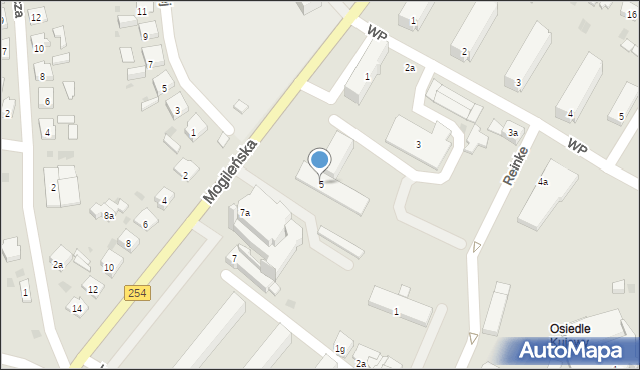 Barcin, Mogileńska, 5, mapa Barcin