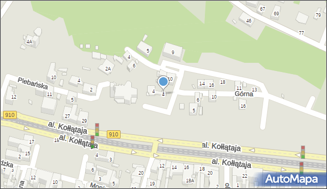 Będzin, Modrzejowska, 4, mapa Będzin