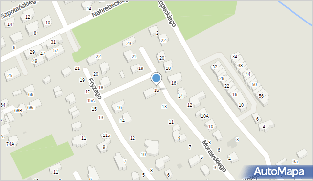 Bełchatów, Morawskiego Adolfa Jana, 15, mapa Bełchatów