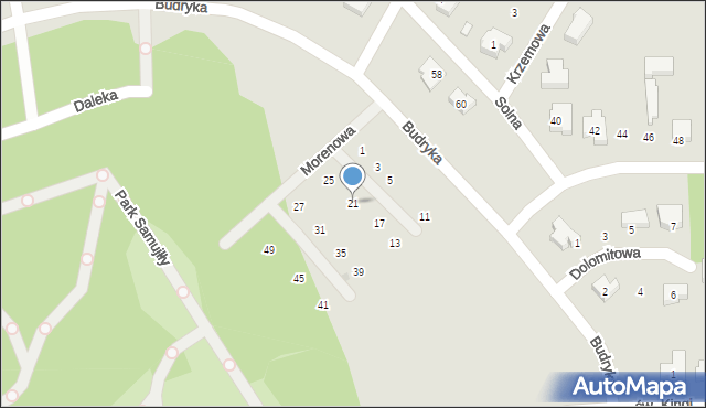 Bełchatów, Morenowa, 21, mapa Bełchatów