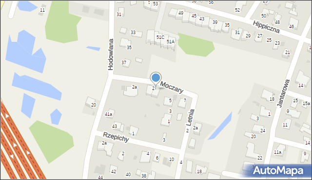 Białe Błota, Moczary, 4, mapa Białe Błota