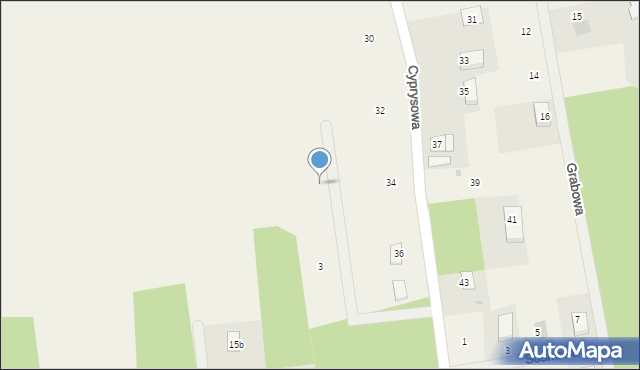 Biały Bór, Modrzewiowa, 7, mapa Biały Bór