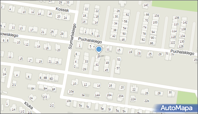 Białystok, Mościckiego Ignacego, 37, mapa Białegostoku