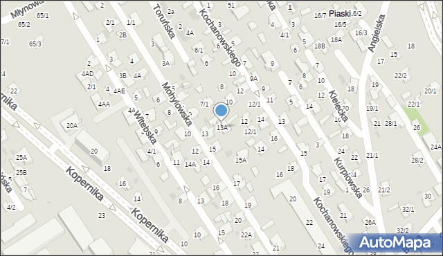Białystok, Mohylowska, 13A, mapa Białegostoku