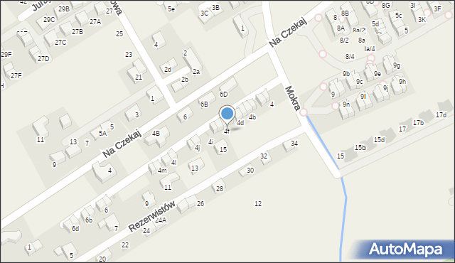 Bibice, Mokra, 4f, mapa Bibice