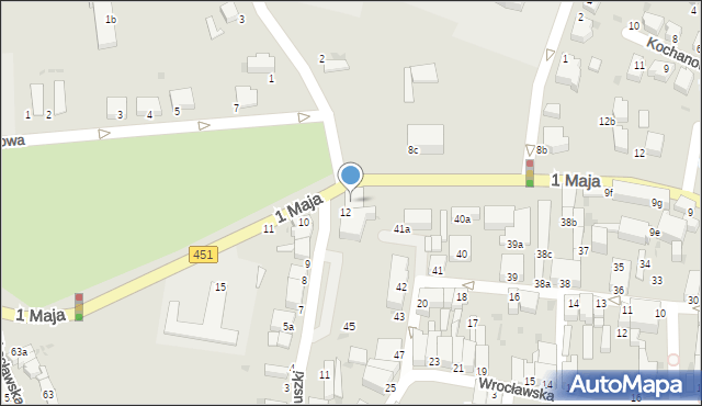 Bierutów, Moniuszki Stanisława, 13, mapa Bierutów