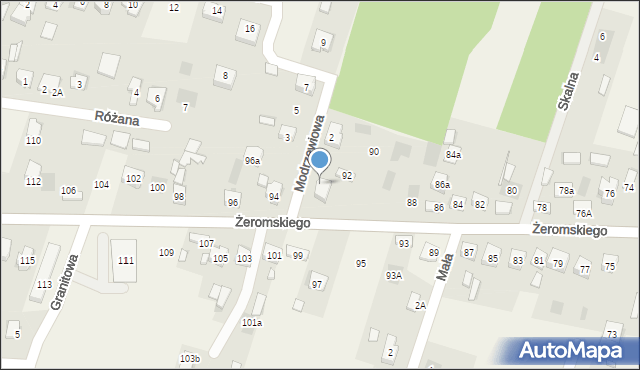 Bilcza, Modrzewiowa, 2a, mapa Bilcza