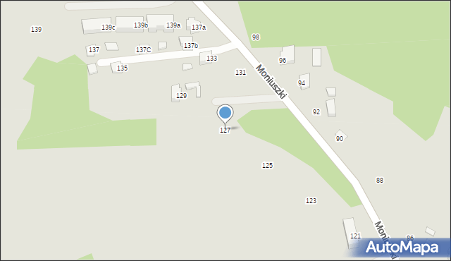 Biłgoraj, Moniuszki Stanisława, 127, mapa Biłgoraj