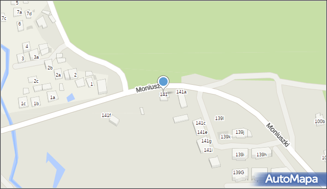 Biłgoraj, Moniuszki Stanisława, 141, mapa Biłgoraj
