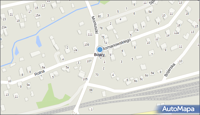 Biłgoraj, Moniuszki Stanisława, 72, mapa Biłgoraj