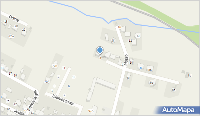 Bojszowy, Mokra, 3, mapa Bojszowy