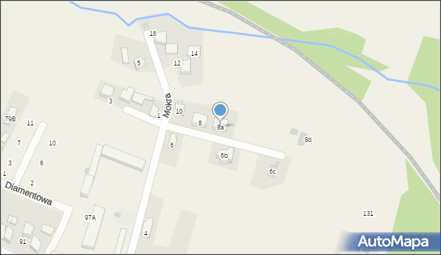 Bojszowy, Mokra, 8a, mapa Bojszowy