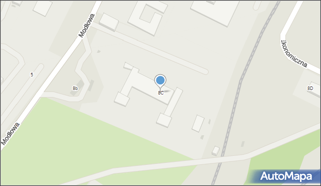 Bolesławiec, Modłowa, 8C, mapa Bolesławca