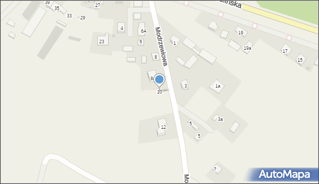 Boża Wola, Modrzewiowa, 10, mapa Boża Wola
