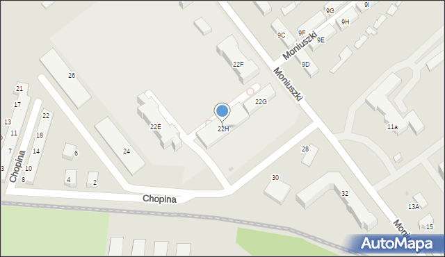 Braniewo, Moniuszki Stanisława, 22H, mapa Braniewo
