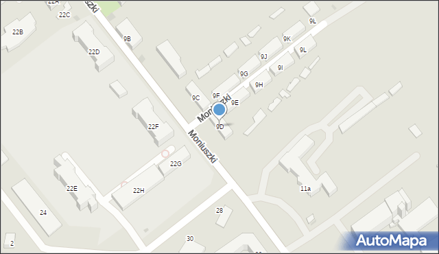 Braniewo, Moniuszki Stanisława, 9D, mapa Braniewo