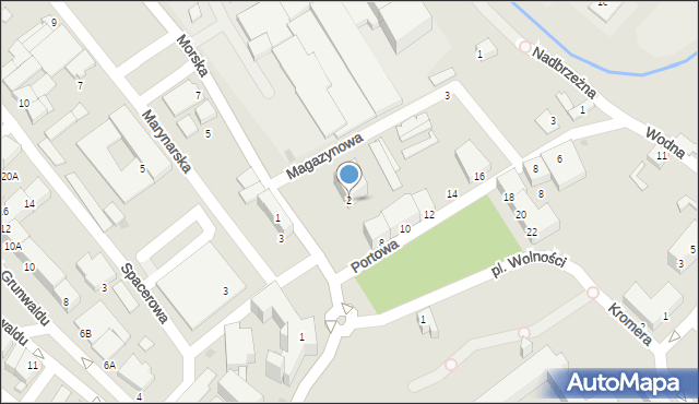 Braniewo, Morska, 2, mapa Braniewo