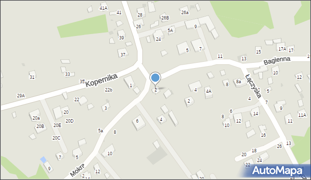 Brzesko, Mokra, 2, mapa Brzesko