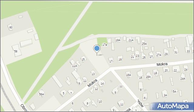 Celestynów, Mokra, 15a, mapa Celestynów