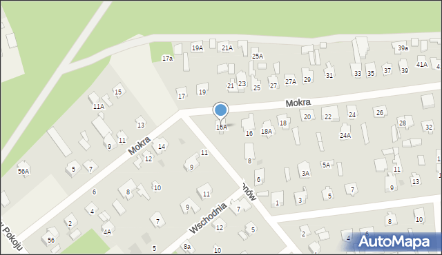 Celestynów, Mokra, 16A, mapa Celestynów