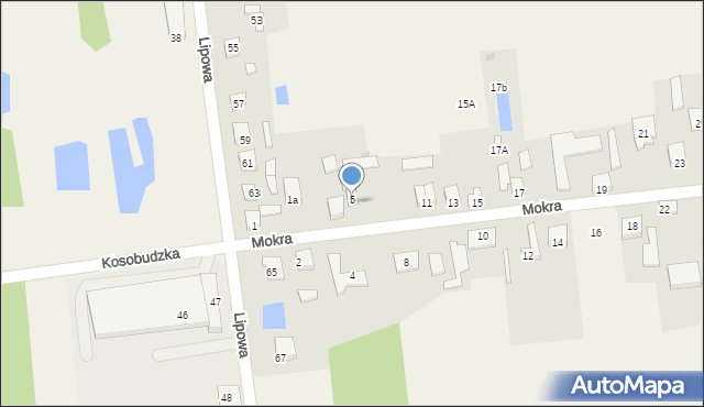Chechło Drugie, Mokra, 7, mapa Chechło Drugie