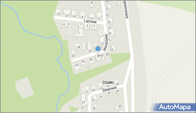 Chełmno, Morelowa, 37, mapa Chełmno