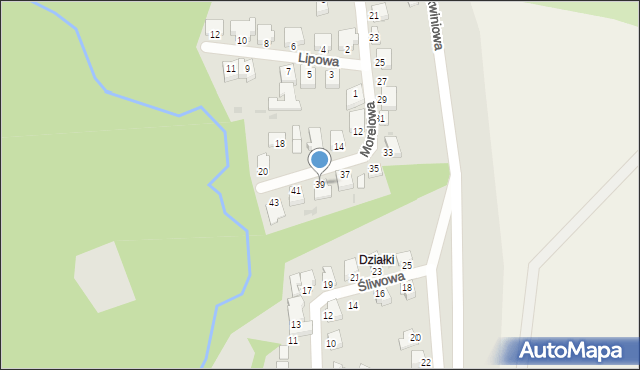 Chełmno, Morelowa, 39, mapa Chełmno