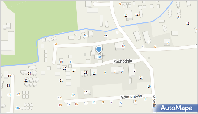 Chłopy, Morska, 10, mapa Chłopy