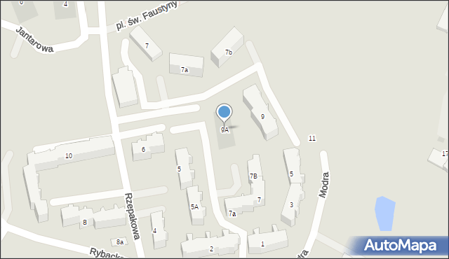 Chojnice, Modra, 9A, mapa Chojnic