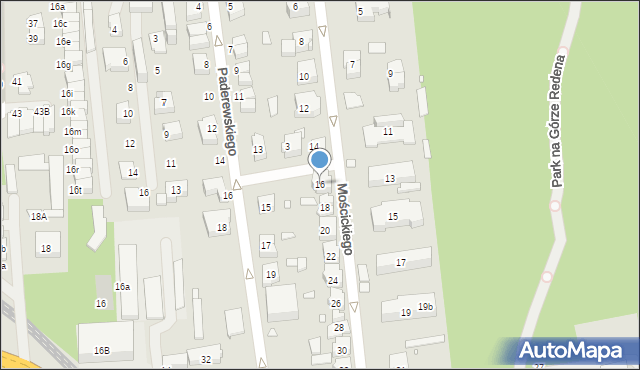 Chorzów, Mościckiego Ignacego, 16, mapa Chorzów