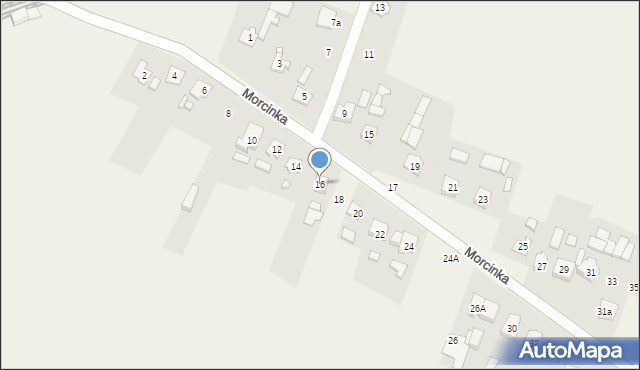 Chwostek, Morcinka Gustawa, 16, mapa Chwostek