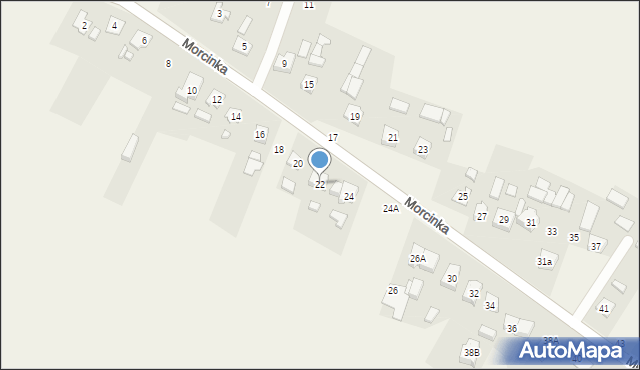 Chwostek, Morcinka Gustawa, 22, mapa Chwostek