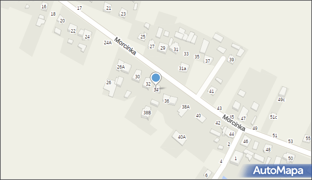 Chwostek, Morcinka Gustawa, 34, mapa Chwostek