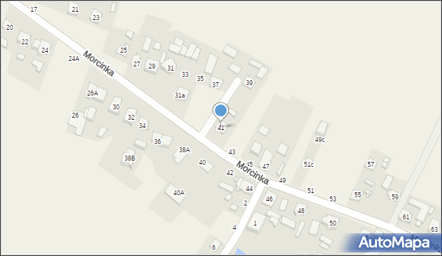 Chwostek, Morcinka Gustawa, 41, mapa Chwostek