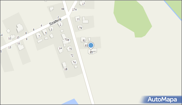 Chwostek, Morcinka Gustawa, 85, mapa Chwostek