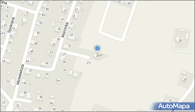 Chybie, Morcinka Gustawa, 23, mapa Chybie